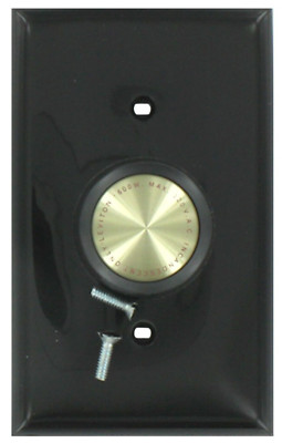 1 Pc Leviton Wall Light Switch Black Cover Plate with Rotary Dimmer Knob