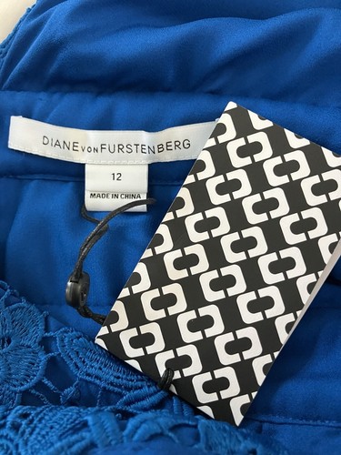 NWT $498 Diane Von Furstenberg Viera Lace Sheath Dress Wedding Evening Party! 12 - Picture 15 of 16