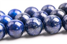 12MM Deep Blue Lapis Lazuli Beads Grade A Nugget Round Gemstone Loose Beads