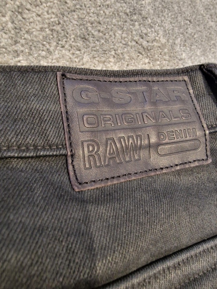 GStar Raw Citishield 3D Slim Tapered Coated Blue Wet Wax Denim Jeans