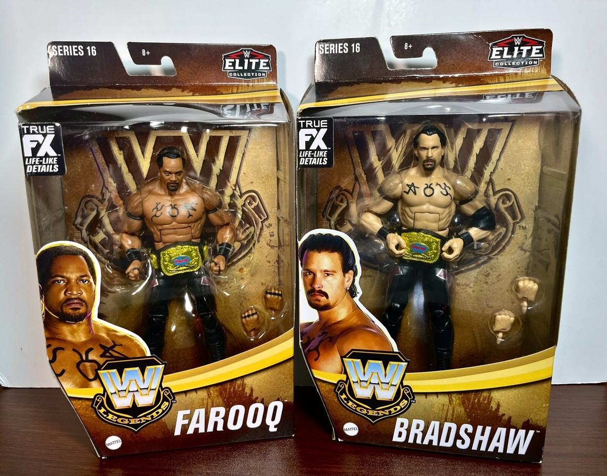 WWE Elite Collection Legends Figure Bundle: FAAROOQ & BRADSHAW