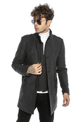 Redbridge Herren Trenchcoat Mantel Jacke Transformable-Raw