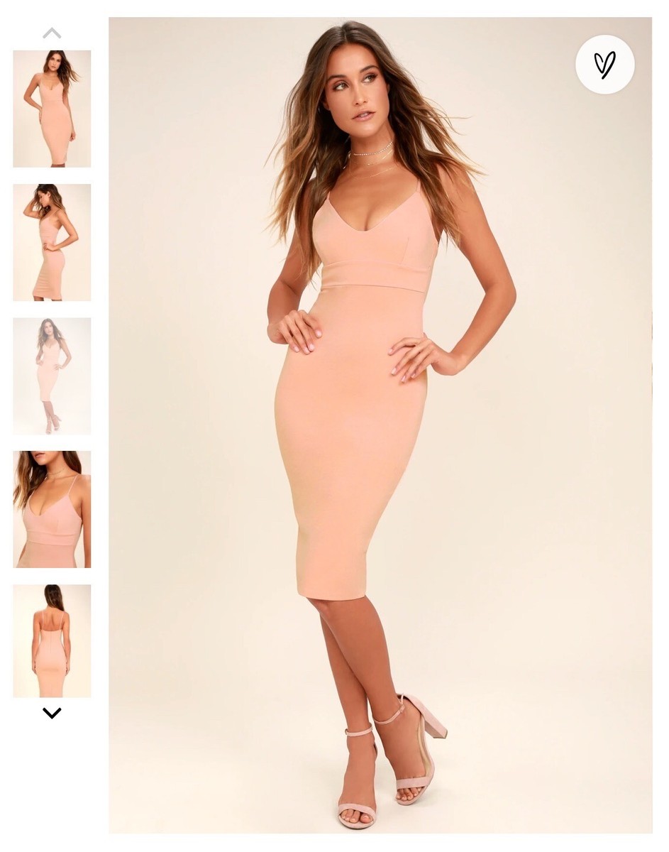 knee length dresses for ladies Women's Simplistic Sophistication Square Neck Bodycon Midi Dress in Lime main image 1