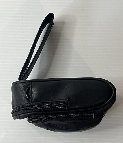 Case Logic Black Synthetic Leather 2 Zipper Camera Case w/ Strap 6.25x3.5x3” New - Picture 6 of 11
