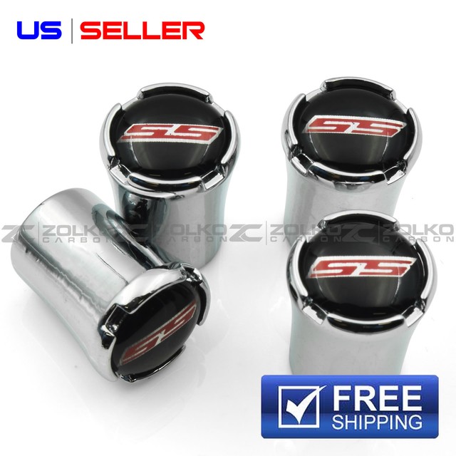 CHEVY CHEVROLET CAMARO SS VALVE STEM CAPS WHEEL TIRE CHROME VT22 US