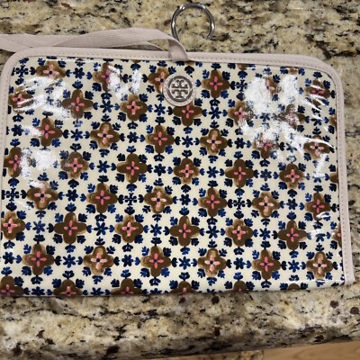 Tory Burch Tablet Case Tie Closure Magnetic Detachable Accessory Case Hanger
