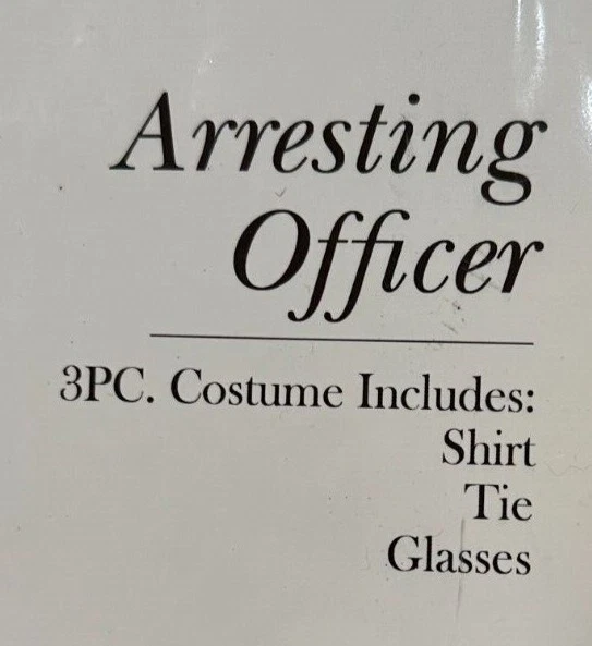 Men's Police Costume WITH Glasses AND Tie, Size M/L, BRAND NEW, Leg Avenue - Image 3 of 4