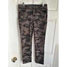 DEMOCRACY  AB  Solution Technology Pants Sz 6 Camoflauge Skinny Slimming Stretch