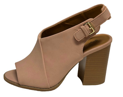 Qupid Brammer-12 Chunky Heels