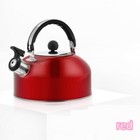 Red Tea Kettle Stainless Steel Whistling Teakettle Tea Pots Water boiler For Tea