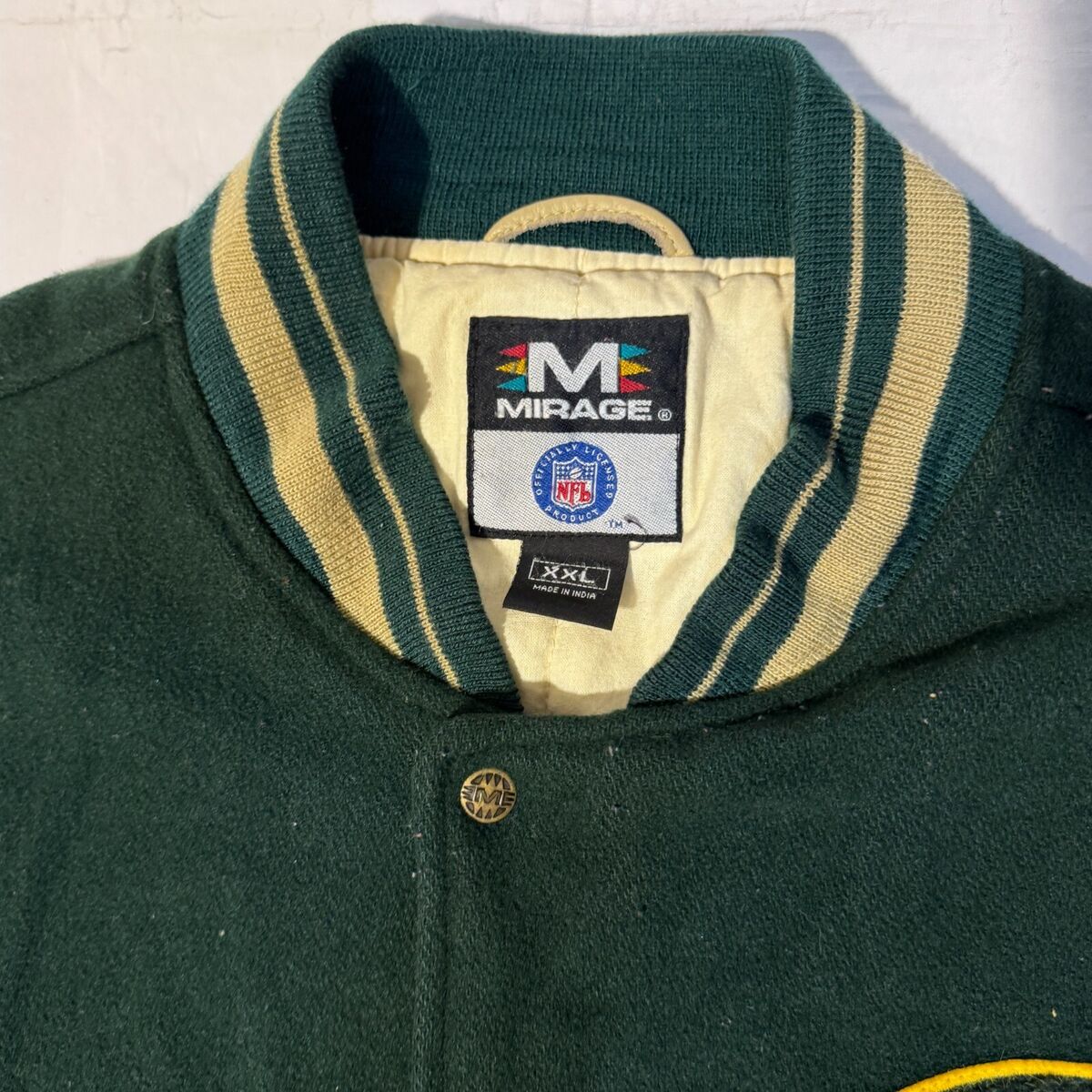 Vintage 90s Mirage NFL Green Bay Packers Varsity Letterman Vintage 90s Mirage NFL Green Bay Packers Varsity Letterman