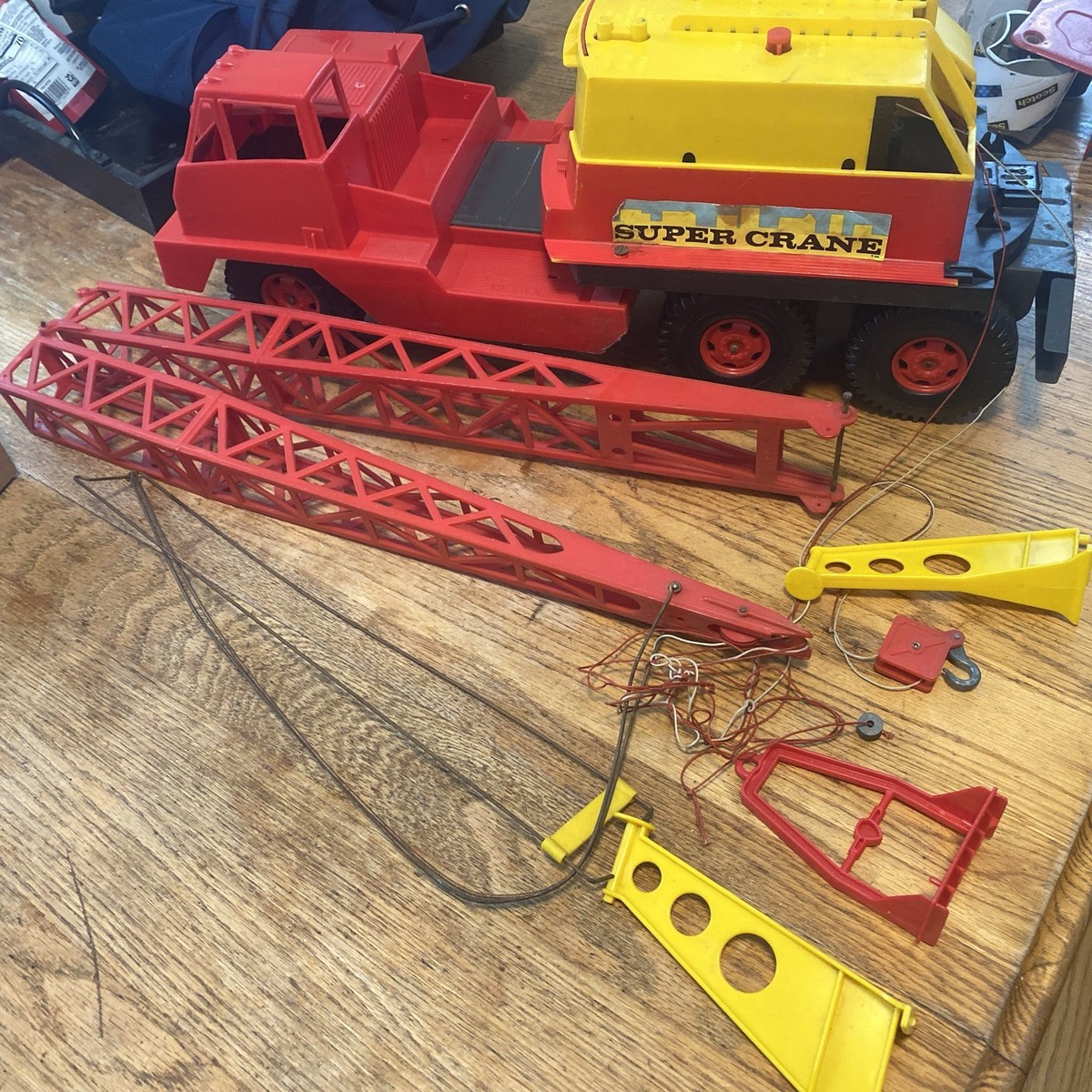 Vintage 1960s MARX SUPER CRANE TRUCK 23