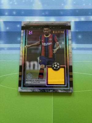 2020-21 Topps Museum UCL Relics RC Matheus Fernandes /150 FC Barcelona