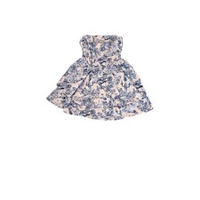 Shein Size Small Sleeveless Blue and White Mini Dress