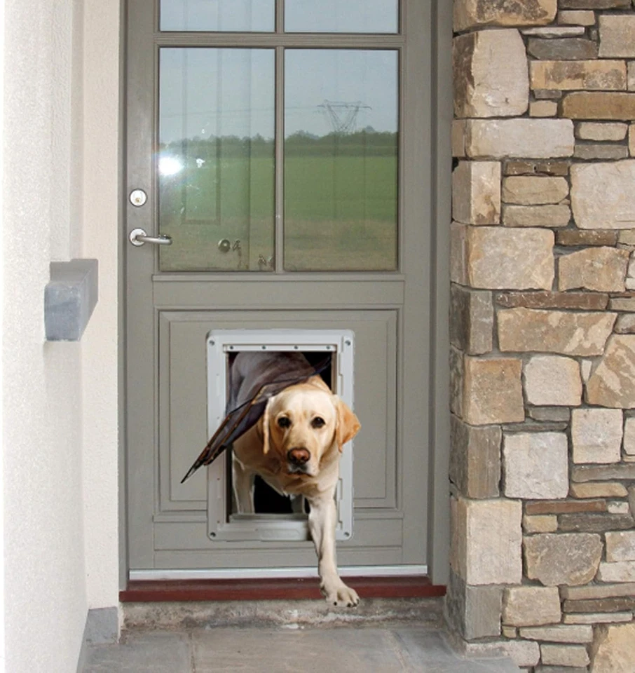 Extra Large Designer Ruff-Weather Pet Door with Insulated Double Flaps - Image 3 of 3