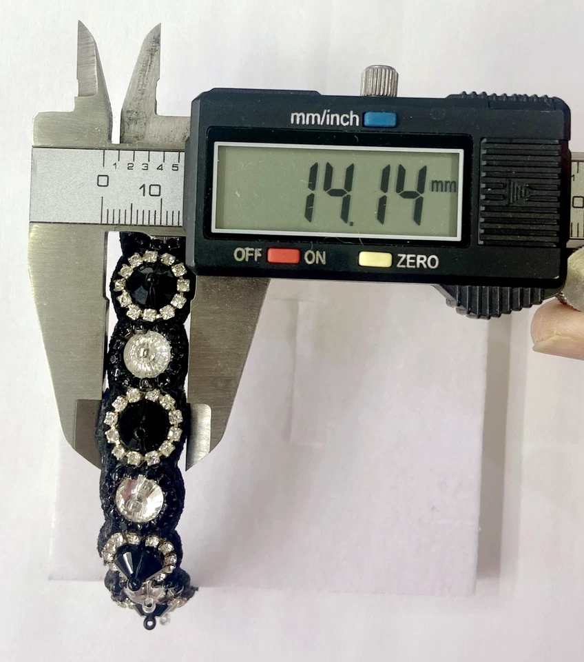 HSN Deepa By Deepa Gurnani Black Color Mallorie Large Stone Bracelet - Image 4 of 4