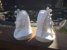 Ancient EGYPTIAN Pharoah Bookends Rare