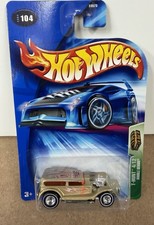 2004 Hot Wheels Treasure Hunts T-HUNT DOUBLE DEMON #104 - Real Rider - Gold