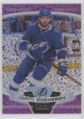 2019-20 O-Pee-Chee Platinum Violet Pixels 206/399 Nikita Kucherov #100 0bq2
