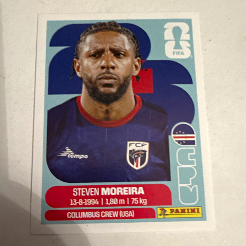 Panini FIFA World Cup 2026 Steven Moreira CPV 6 Columbus Crew Portrait Sticker
