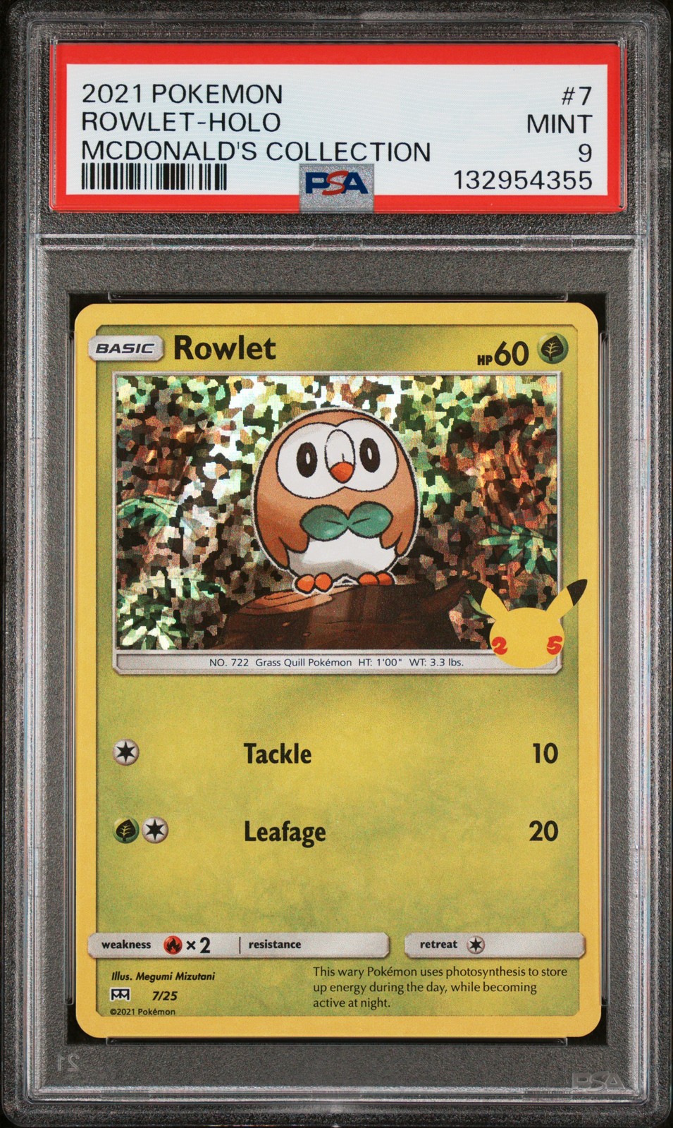 Rowlet Holo #7