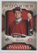2006 SP Game Used Edition Authentic Rookies Gold /100 Guillaume Latendresse 4f1