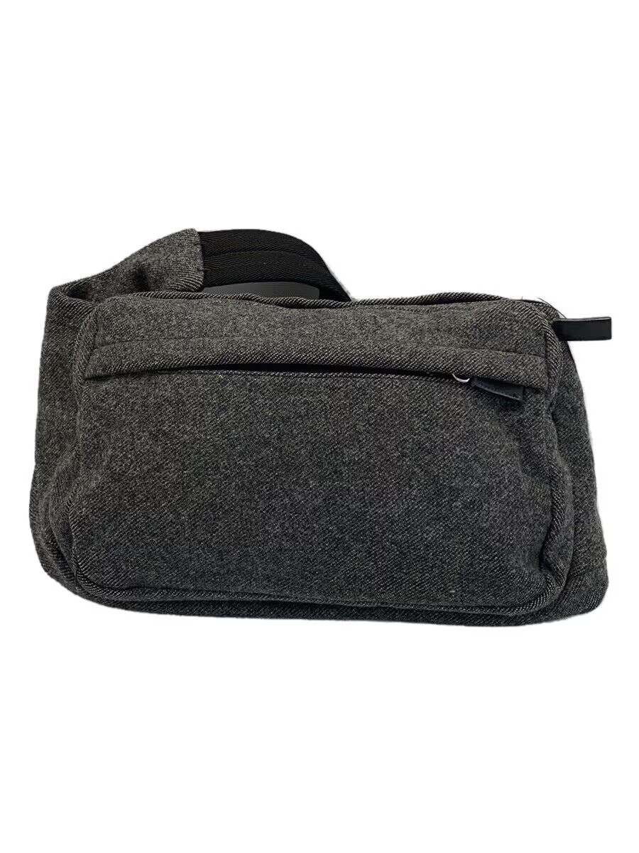 RARE PRADA Wool Body Bag Crossbody in Gray