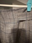 Topshop Womens Cotton Blend Plaid High-Rise Tapered Pants Gray Size 8 — photo 4