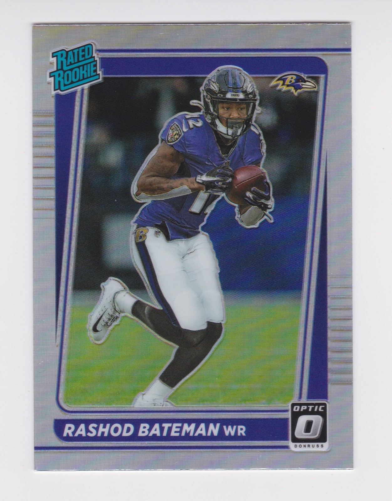 2021 Panini Donruss Optic Holo Preview RC Rated Rookie #P-265 Rashod Bateman