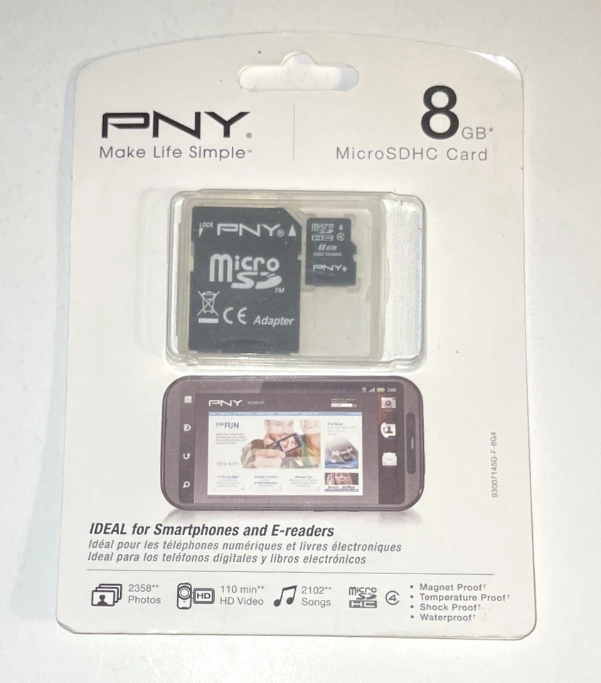 PNY 8 GB microSDHC Class 4 Flash Memory Card | P-SDU8G4-GE - Image 2 of 4