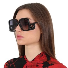 Gucci Grey Gradient Square Ladies Sunglasses GG1326S 001 58 GG1326S 001 58