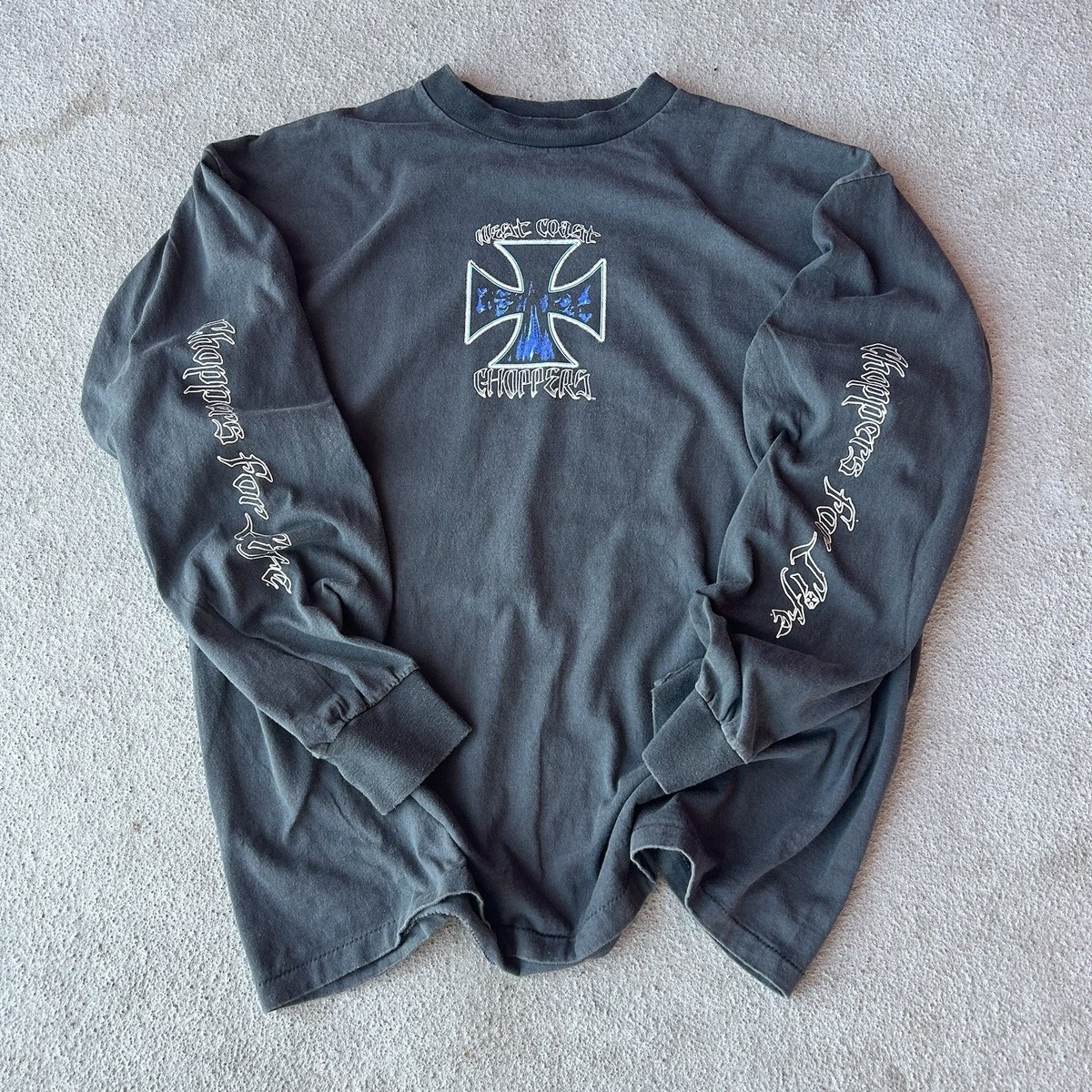 トップス west coast choppers Choppers For Life xl Vintage West Coast Choppers For Life Long Sleeve Jesse Who T