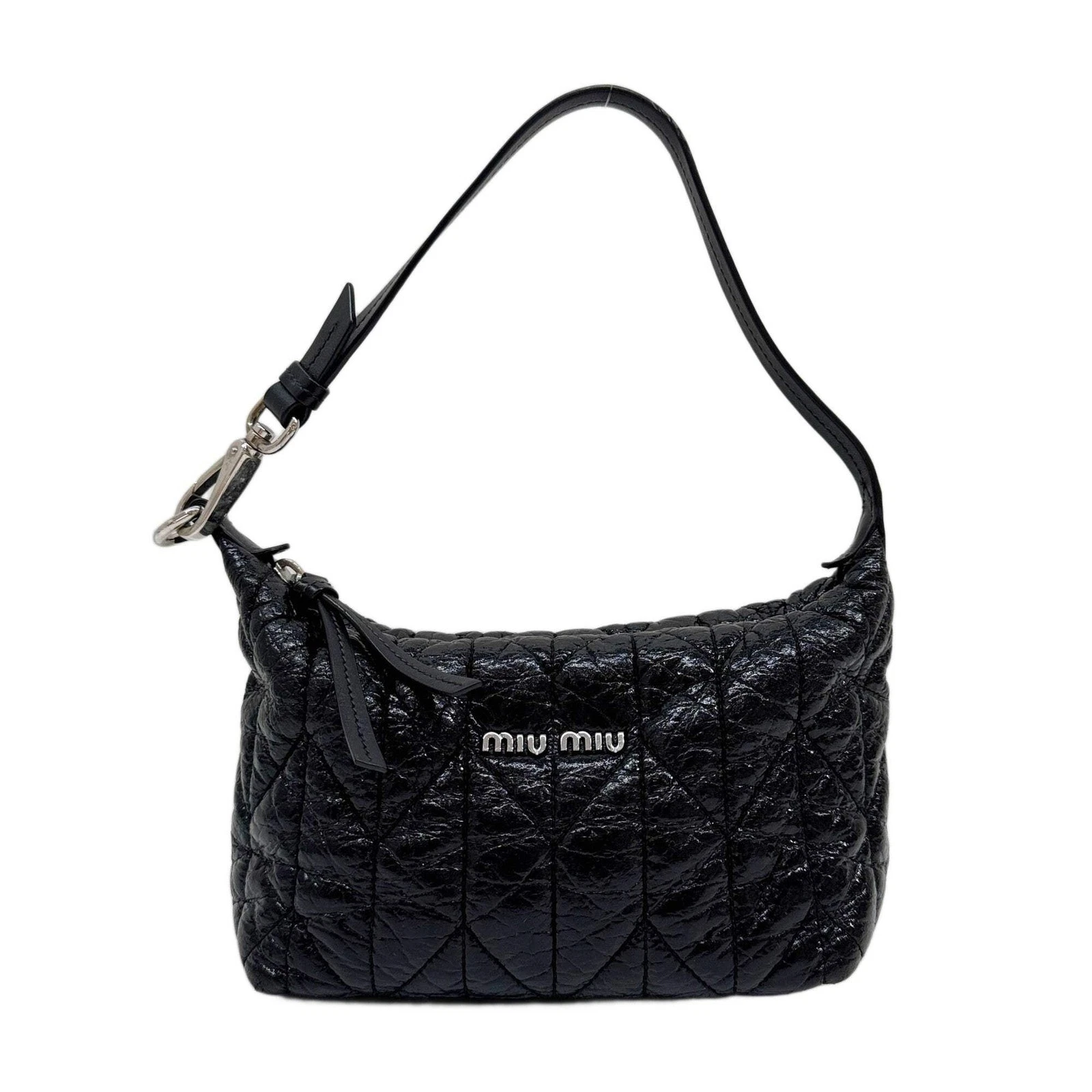 Miu Miu — MIU MIU Black Quilted Nappa Leather Shoulder Bag