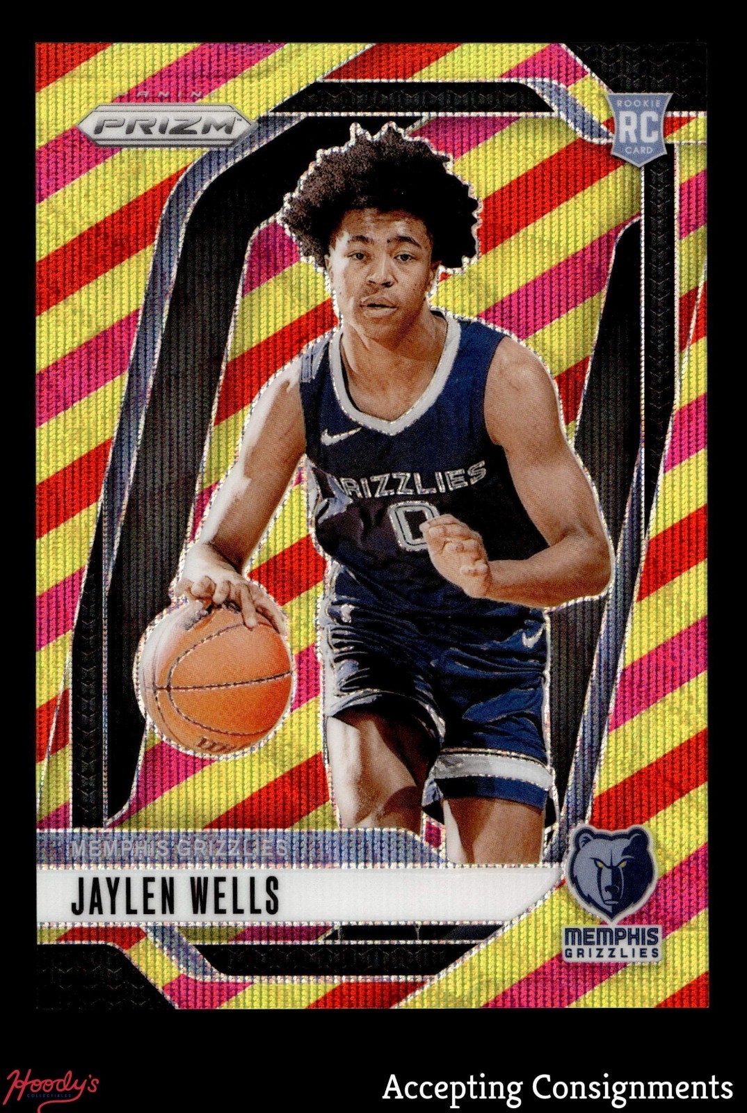 2024-25 Panini Prizm Multi Wave #239 Jaylen Wells 32/88 ROOKIE RC GRIZZLIES