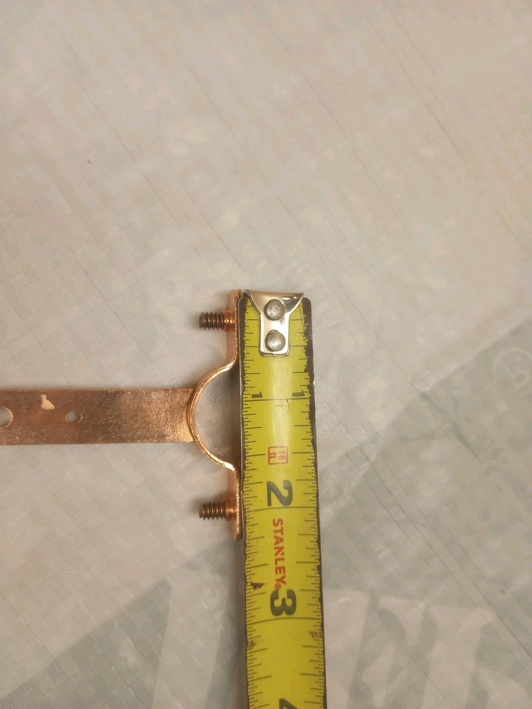 3/4" Type Pipe Hanger, 1/2" X 6", Copper Plated (2 Pack) Plumbing Bracket