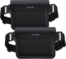 Waterproof Fanny Pack Pouch Elastic Waist Strap - IPX8 Dry Bags Water Proof Po