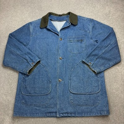 LL Bean Jacke Erwachsene 2XL XXL Blau Jagd Denim Barn Chore Cord Mantel Herren*