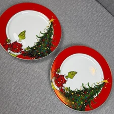 Grinch Christmas Dinner Plates Dr. Seuss Zrike Brands R Squared