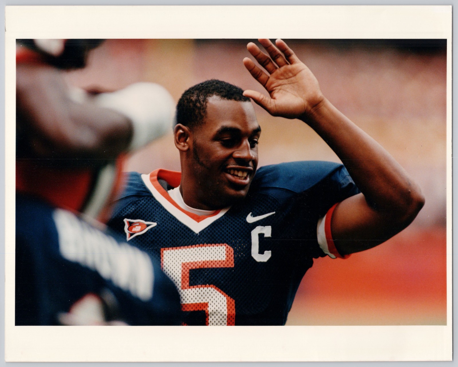 Donovan McNabb 1998 Syracuse Football Original Photo #5 QB Celebrate Wave