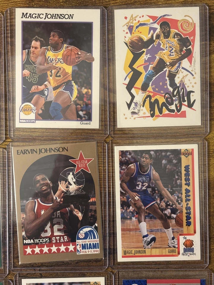 (24) Lote de cartas Magic Earvin Johnson • 1991-92 1990-91 Fleer Upper Deck Skybox Foto 2 de 4