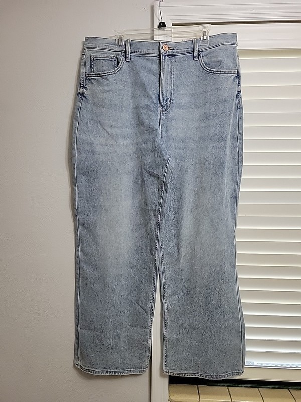 SO Good For Life High Rise Wide Leg Jeans Womens 38/20 Blue Denim New With Tags 