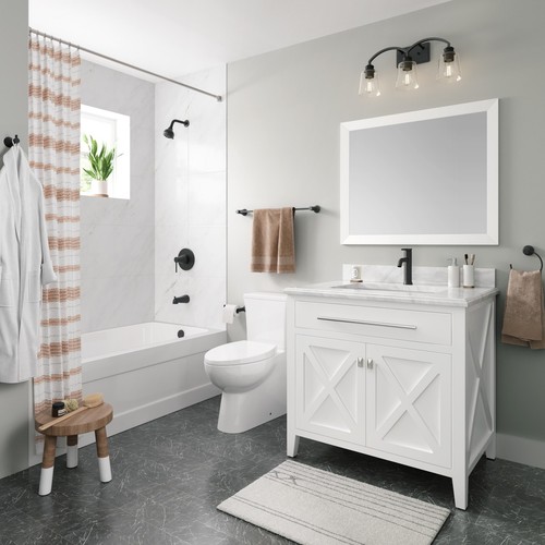PROFLO PFWSC3950 Spiers 1.2 GPM 1 Hole Bathroom Faucet - Chrome - Bild 3 von 4