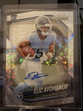 Panini Prizm Rookie Autograph Elic Ayomanor #321 Tennessee Titans 2025