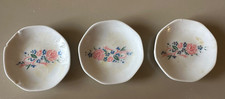 Honghua Craft Porcelain Tea Saucers - Set of 3 - Vintage 1990s - Used Condition