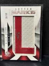 2009-10 SP Game Used Ville Leino Letter Marks Patch Auto /50