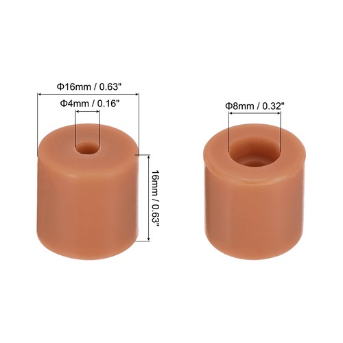 8 Stücke Silikon Bett Halterungen Nivellierung Spalte Silikon Puffer 16mm Braun - Bild 2 von 4