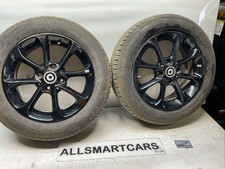 SMART FORTWO A453 15-ON  ALLOY WHEEL PAIR  15 INCH A4534013900 (good Tyres)