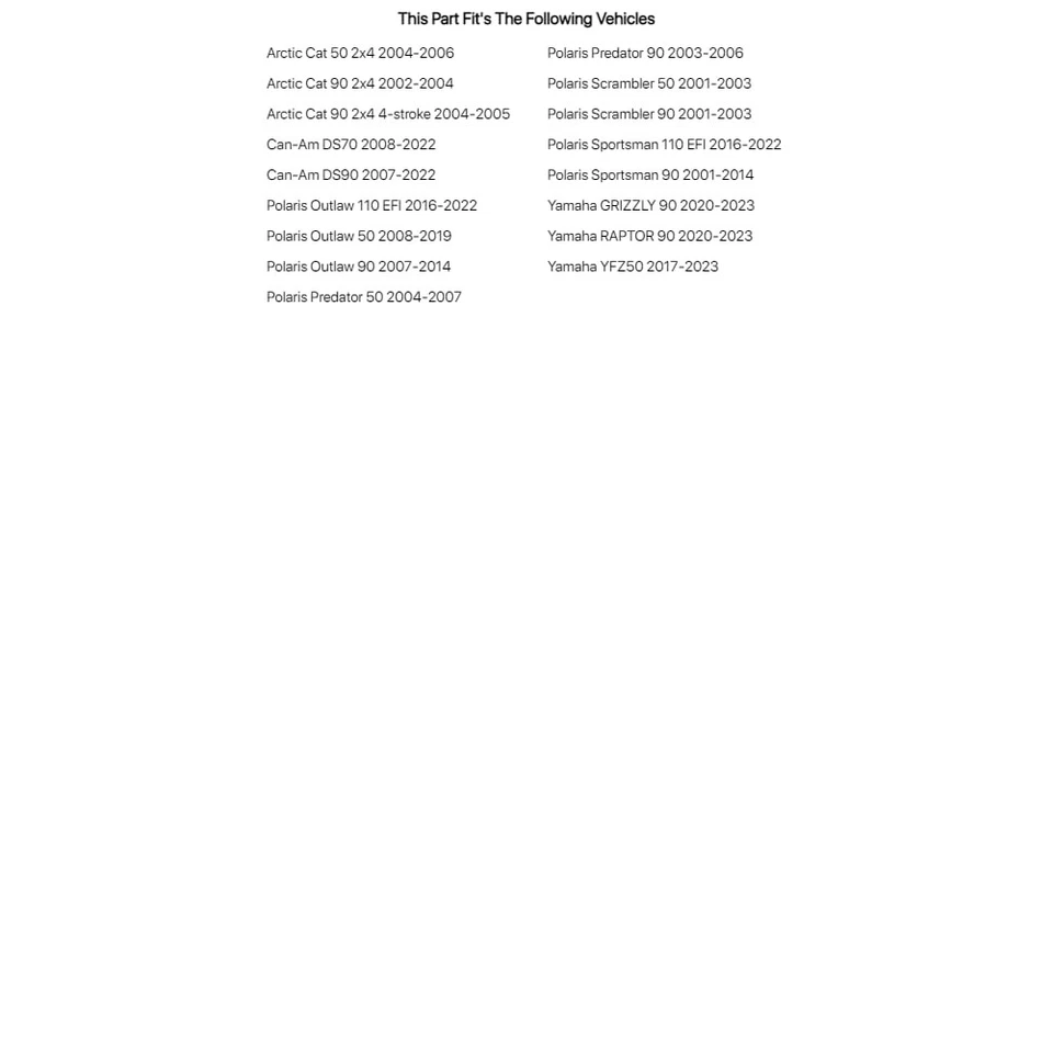 Tusk Brake Shoe - Carbon Rear For Polaris Predator 50 2004-2007 - Image 3 of 4