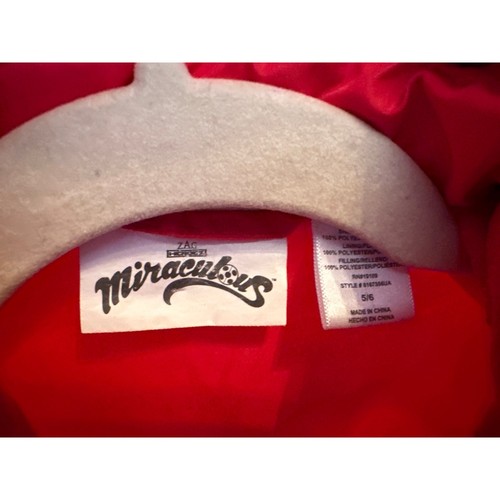 Miraculous Ladybug Coat - Size 5/6 with Hood Jacket Outerwear Hard to Find - Picture 5 of 10