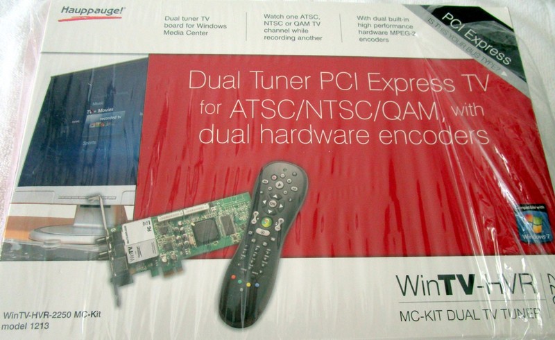Hauppauge WinTV HVR 2250 MC-Kit Dual Tuner PCI Express TV Model 1213~NEW